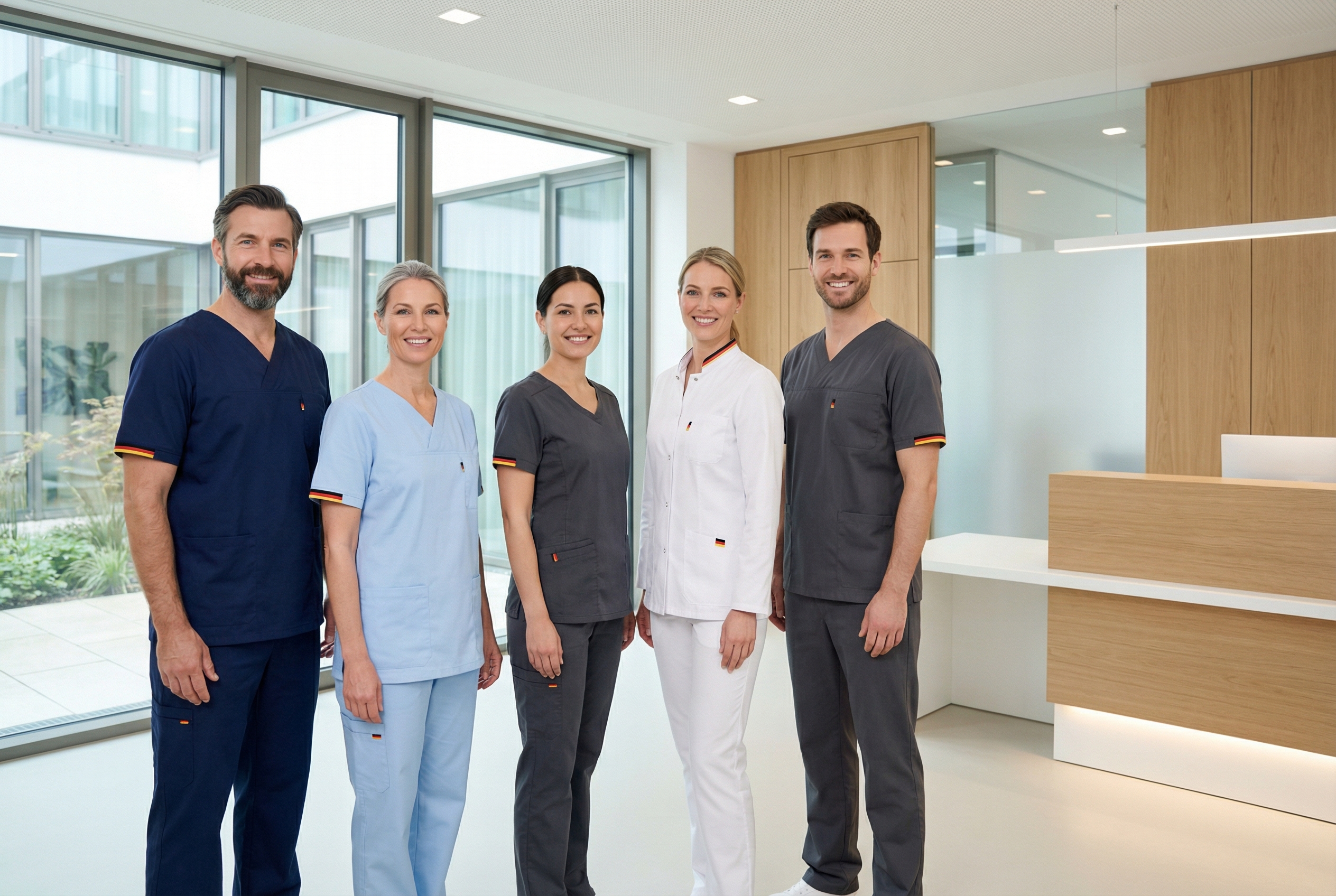 Medizinisches Team in Teamkleidung